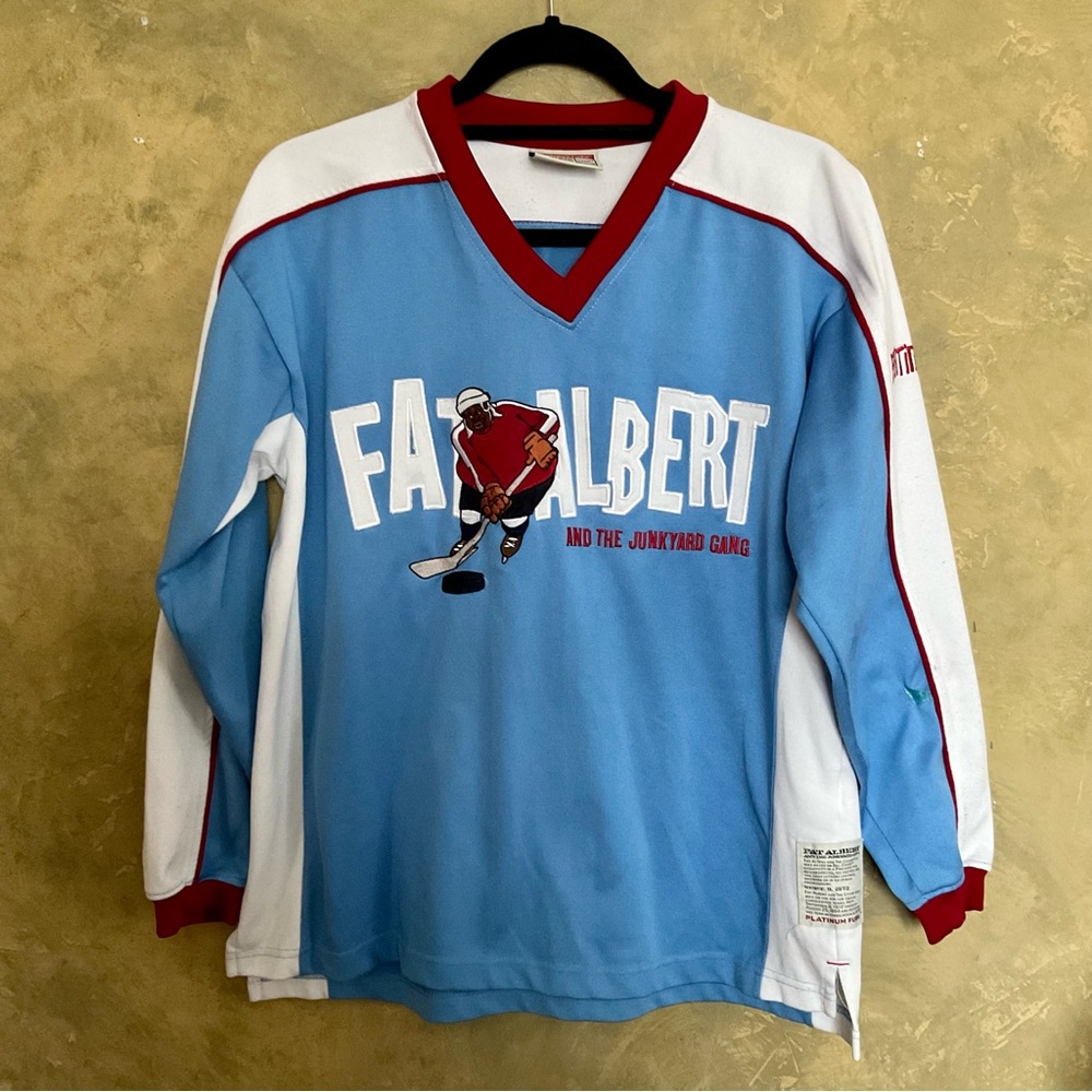 Vintage 90s Platinum Fubu Fat Albert and the Junkyard Gang Jersey
